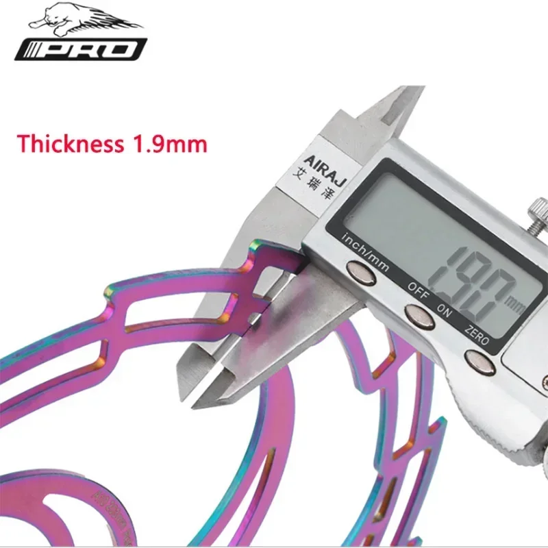 자전거 브레이크 디스크 6 네일 사이클링 패드 다채로운 스테인레스 스틸 160 180mm 203mm MTB 산악 도로 자전거 브레이크 로터 부품