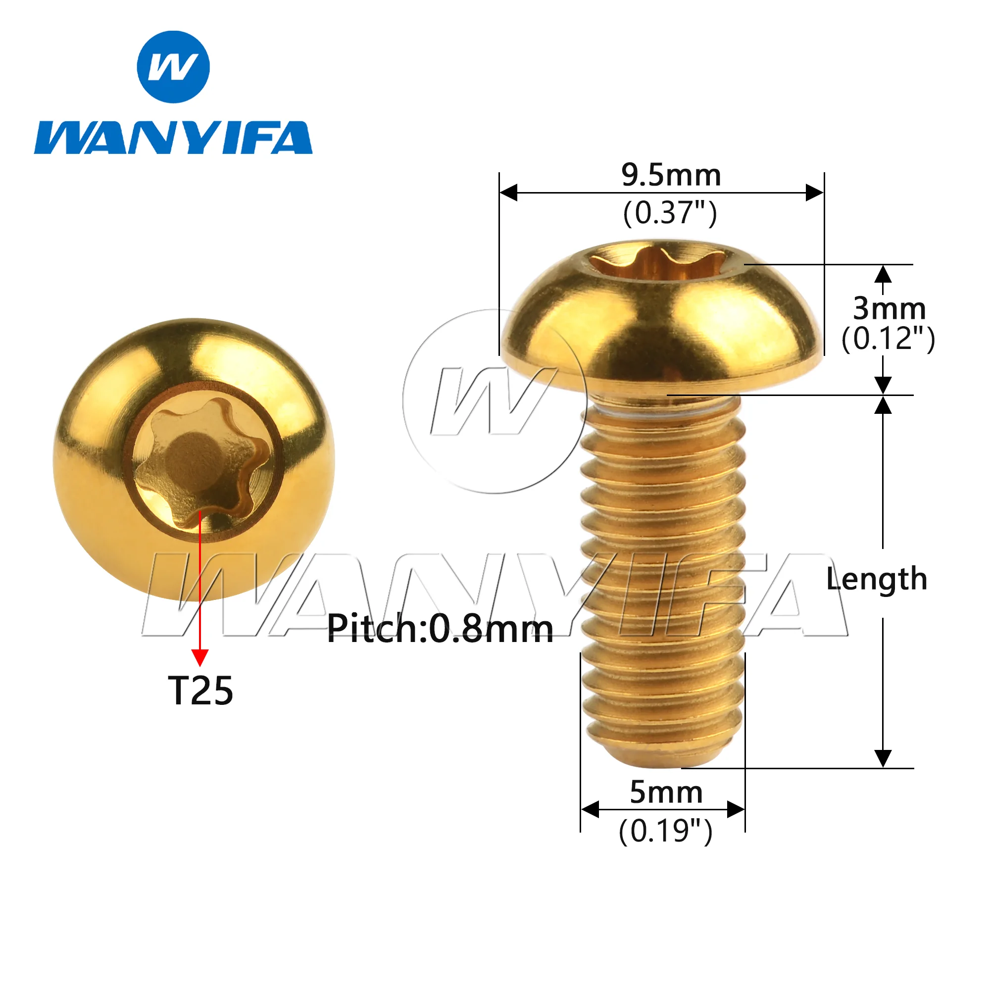 titanium bolt m5 x 10 12mm 4pcs 10pcs 05