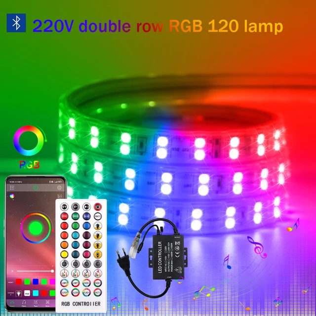 Ruban LED 5050 Multicolor RGB Avec Télécommande, Étanche