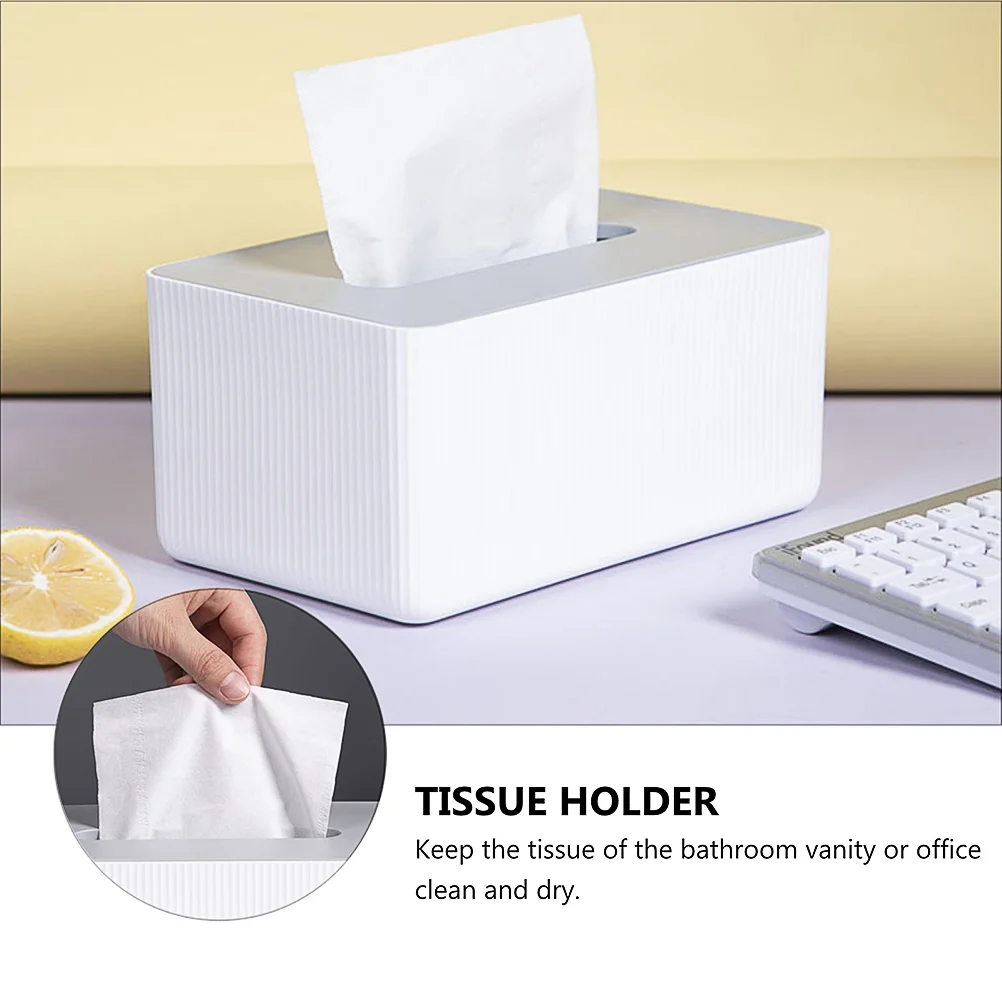 Premium Material Tissue Box Drawable Lid Design Lightweight Home Napkin Container Paper Holder Tissue Case For Office Use Keep 5