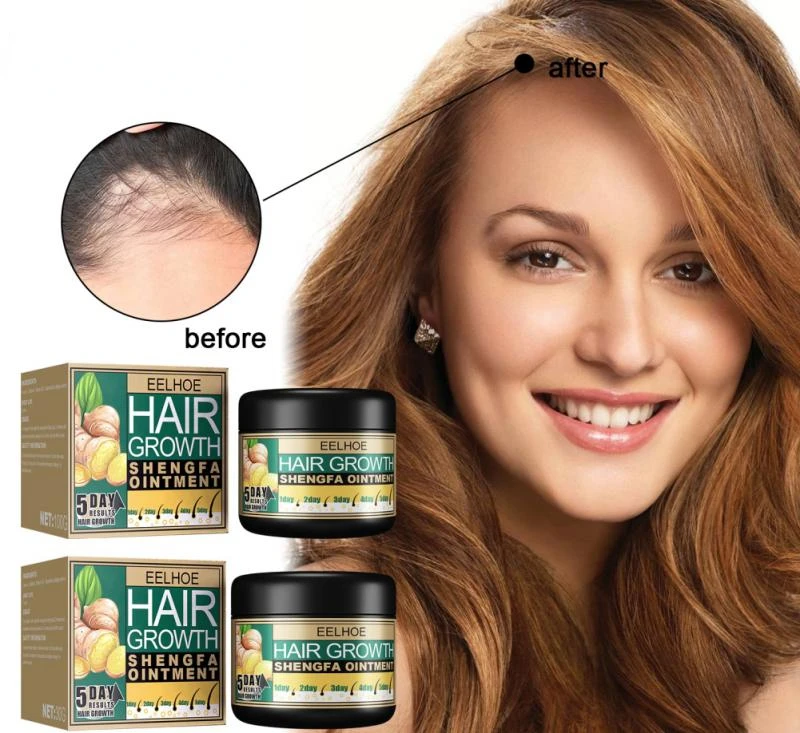 Crema de germinación crema reparadora para el contiene aceite jengibre, crecimiento del cabello,