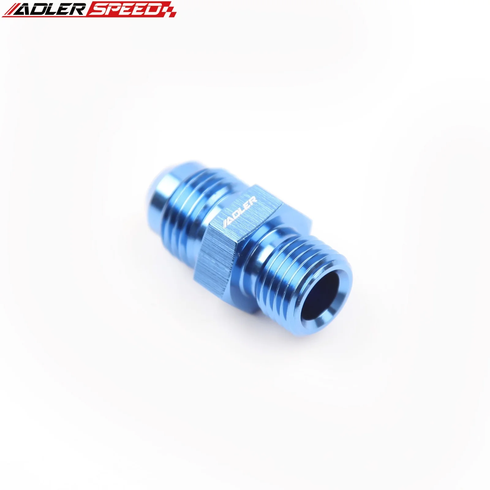 ADLERSPEED 2개 -6AN AN6 JIC 수형 플레어에서 1/2 x 20 UNF 연료 호스 피팅 어댑터 블루