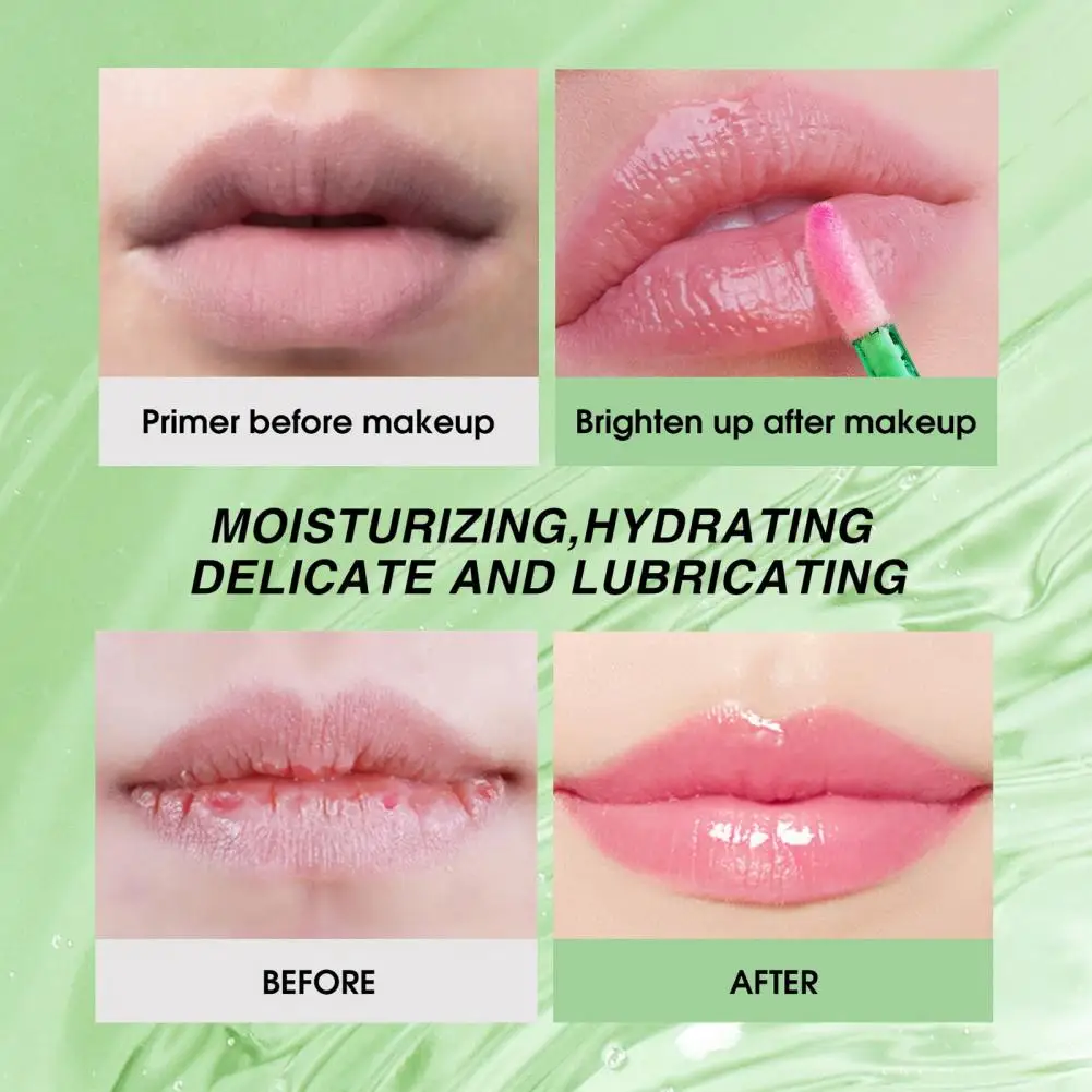 99% Aloe Vera Lip Balm Oil Temperature Color Changing Lipgloss Waterproof Moisturizing Long Lasting Lip Tint Makeup Cosmetic