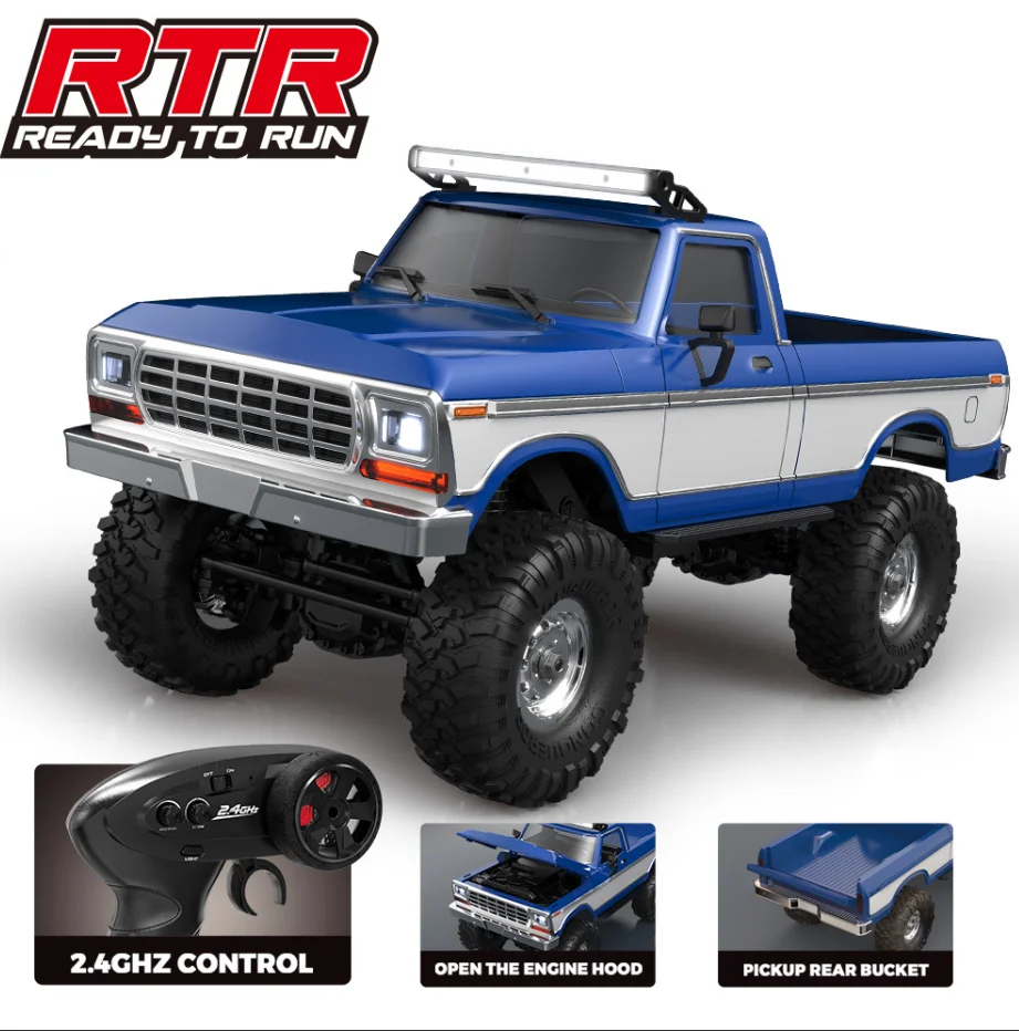 Voiture RC 4x4 Tout-Terrain 1:16 - Crawler HB R1611 LED