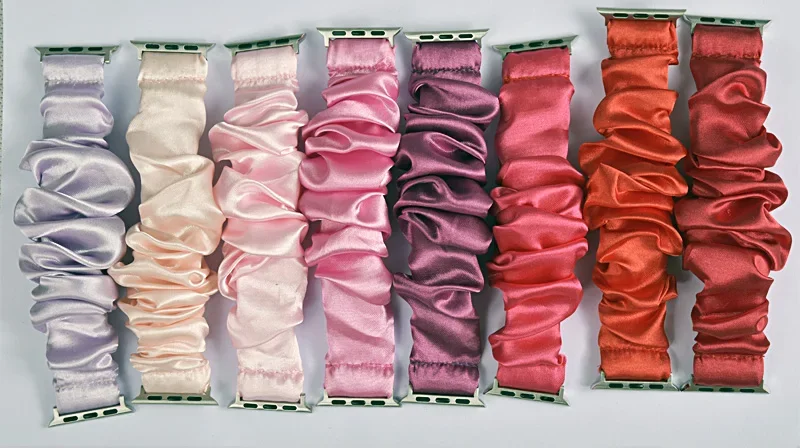 Enhanced Product Title: Stylish Adjustable Elastic Scrunchie Watch Band Strap