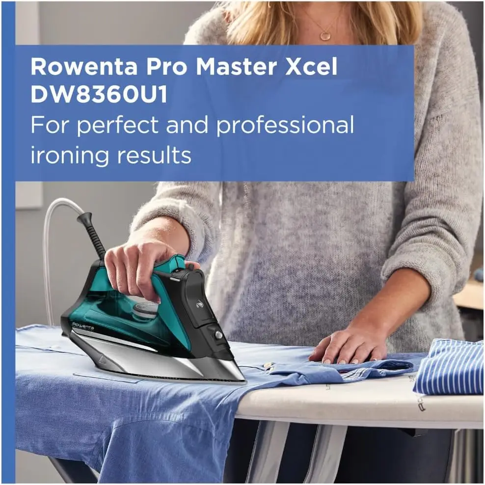 Stainless Steel Soleplate Steam Iron for Clothes, 210 g/min, 400 Microsteam Holes, 1775 Watts, Auto-Off, Ironing 3