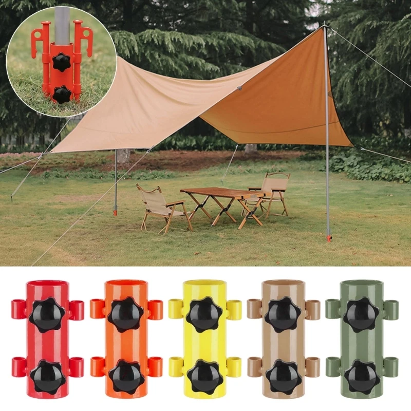 Steel Camping Awning Pole Holder Canopies Pole Holder Tent Tarp Rod