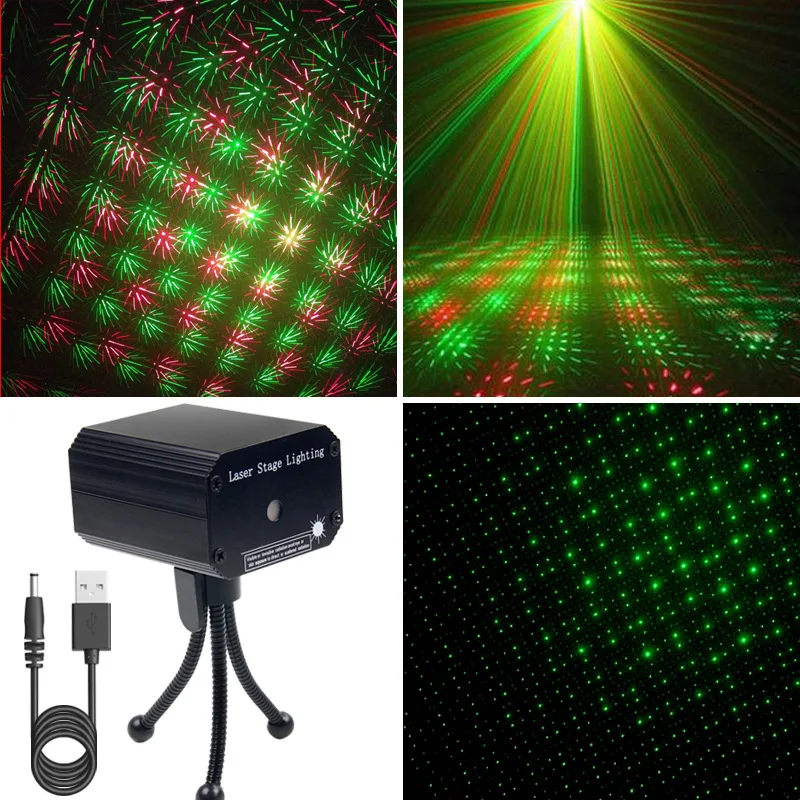 

Mini Starry Sky DJ Lights Disco Stage Lighting Star Projector Laser Sound Activated Strobe Flash Party Lamp for Birthday Parties