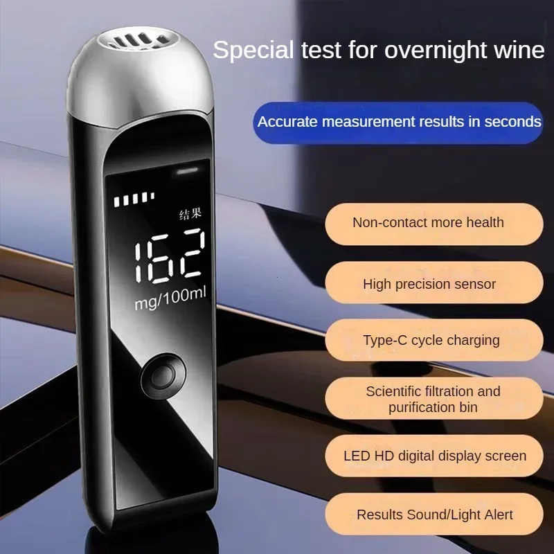 Breath Alcohol Tester Automatic Professional Rechargeable Breathalyzer Test Tools alcohol tester,breath alcohol tester