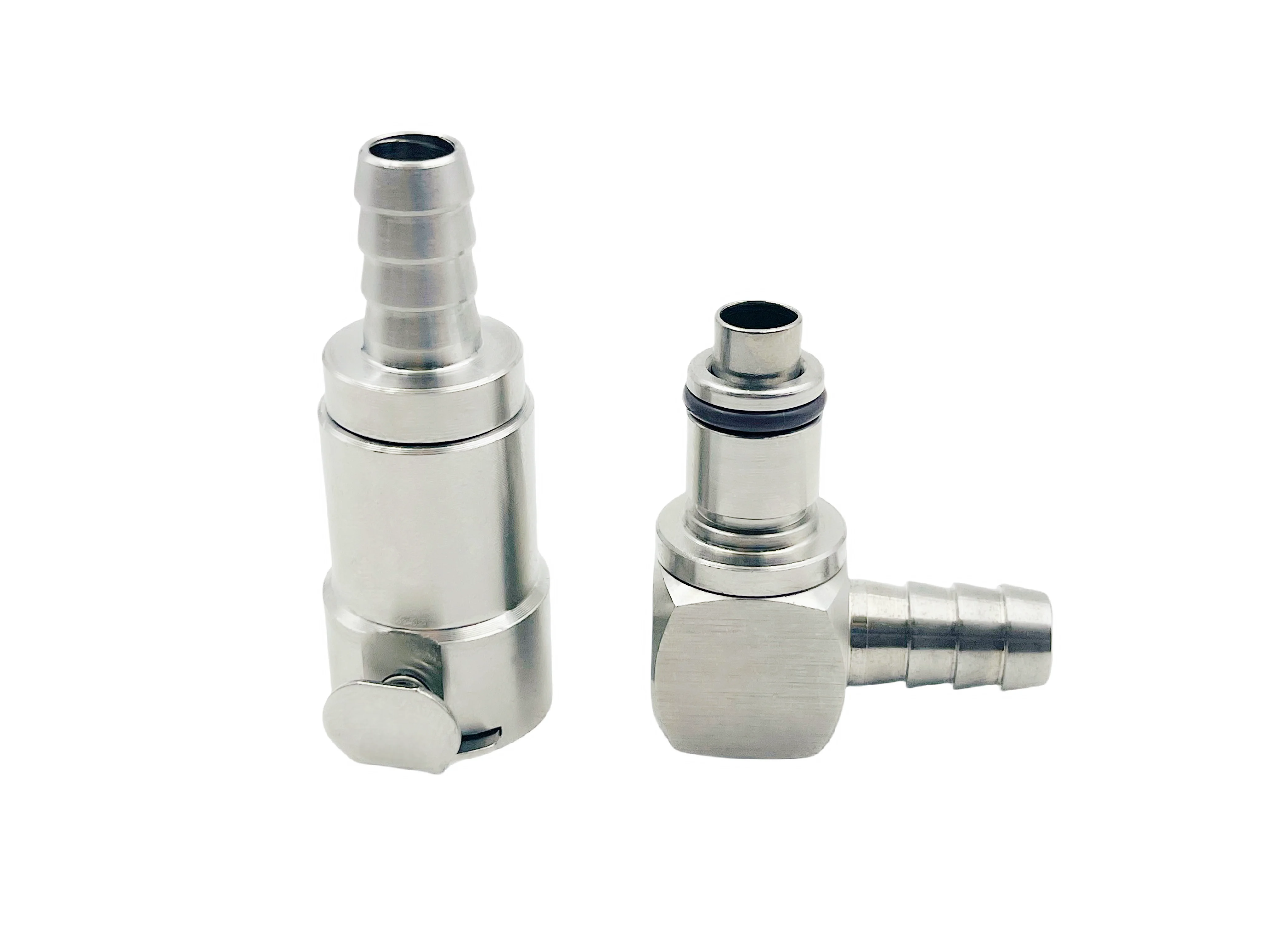 Schnellverschluss-Trennschlauch 8mm / 6mm Rennsport-Kraftstoffkupplung mit Absperrventil für Benzin-Schlauch, Motorradzubehör, Schnittstelle – Detail 3