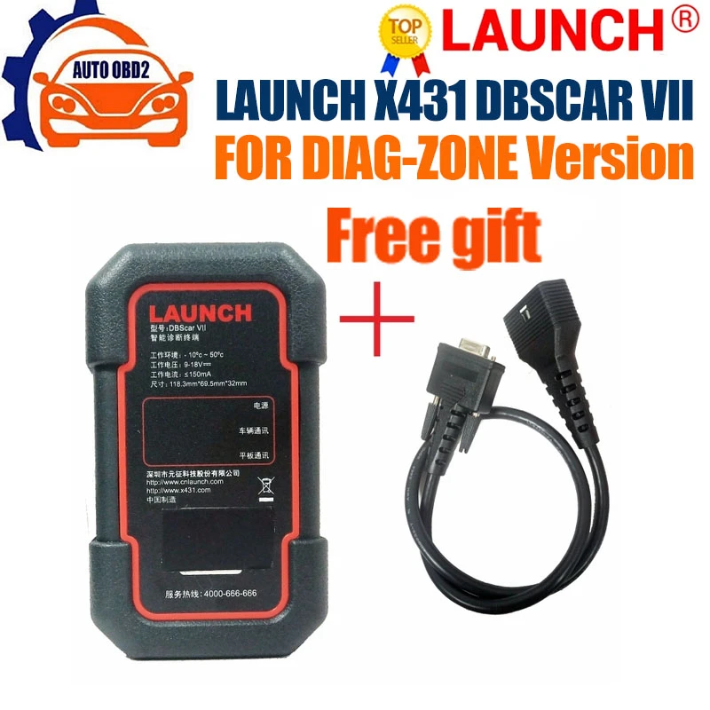 Launch X431 Dbscar Vii Dbscar 7 Bluetooth Scanner Dbscar7 For D-z Or Pk ...
