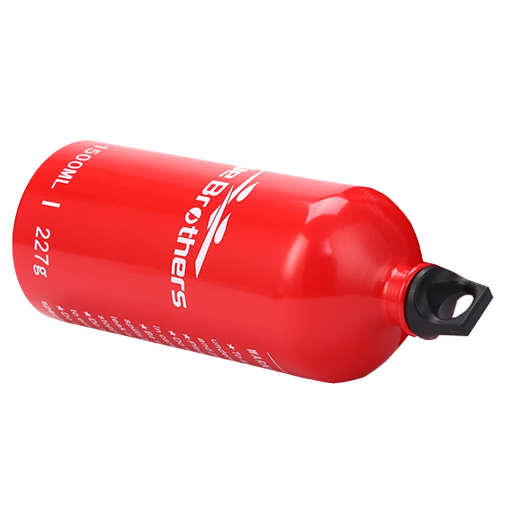 1.5L Aluminum Oil Fuel Bottle Alcohol Liquid Gas Oil Container For Camping Hiking Backpacking
