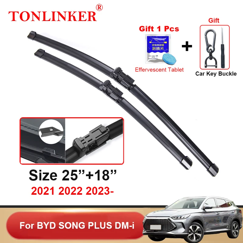 

Автомобильные щетки стеклоочистителя TONLINKER, для BYD SONG PLUS DM-i 2021 2022 2023