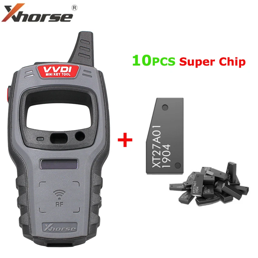 Xhorse VVDI Mini Key Tool Key Programmer With 10pcs Universal XKKF20EN Remote Key Free 96bit 48-Clone Function Global Version motorcycle oil temp gauge Diagnostic Tools