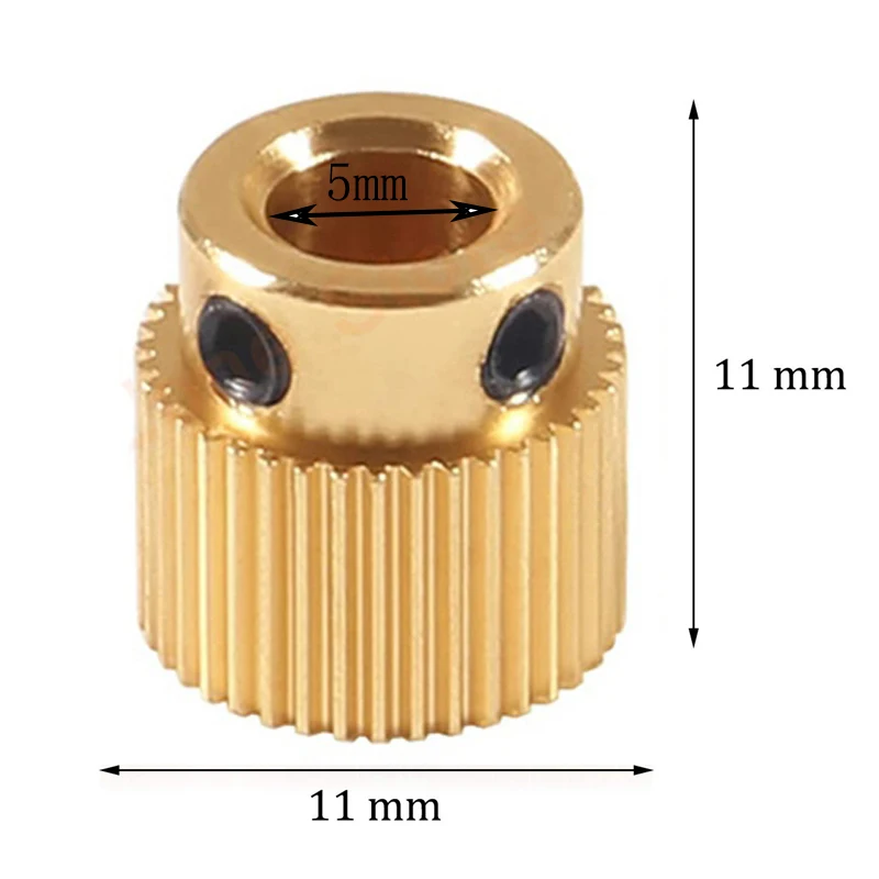 Engrenage D'extrusion En Acier Allié Pour Imprimante 3D K1/K1C/K1 Max - Traité Thermique 55HRC, Compatible Ender 3 V3