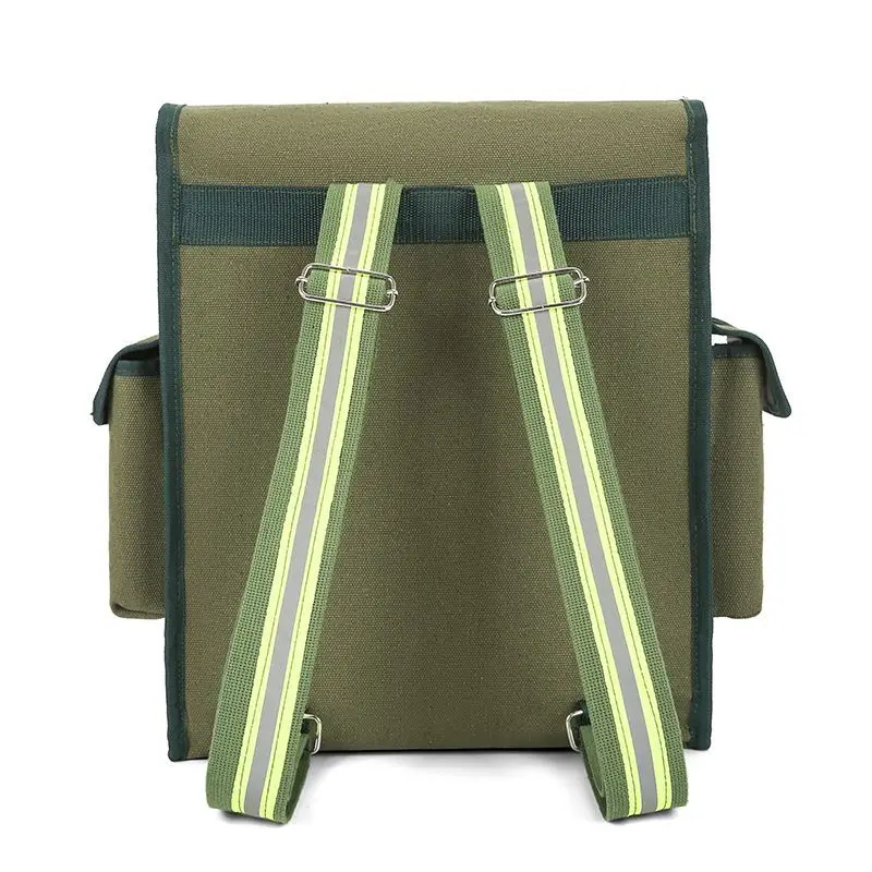 다기능 캔버스 목공 도구 가방, 두껍고 내마모성 어깨 스트랩, 대형 사이즈