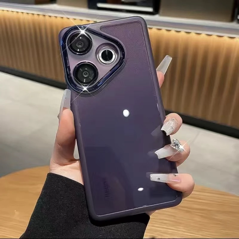 Transparent Soft Silicone Case with Camera Protection and Bumper