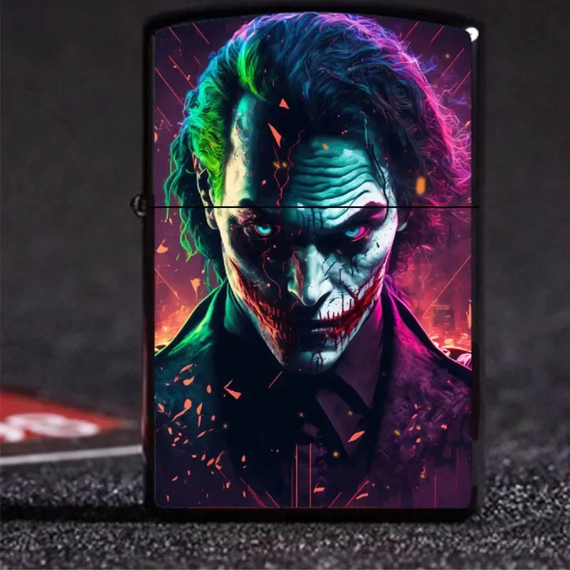 

Windproof Kerosene Oil Metal Cigarettes Pocket Lighters Creative Anime Cartoon Lighter Barbecue birthday gift men and women set