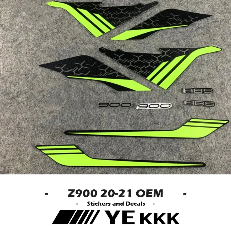 Z900 2020-2021 Original Factory Replicated Stickers For Kawasaki Z900 20-21 2021 OEM Full Vehicle Fairing Shell Sticker Decals jingyuqin remote car key case shell hu83 hca for peugeot 508 208 2008 308 3008 5008 citroen c3 c4 c4l elysee 3 btns original fob