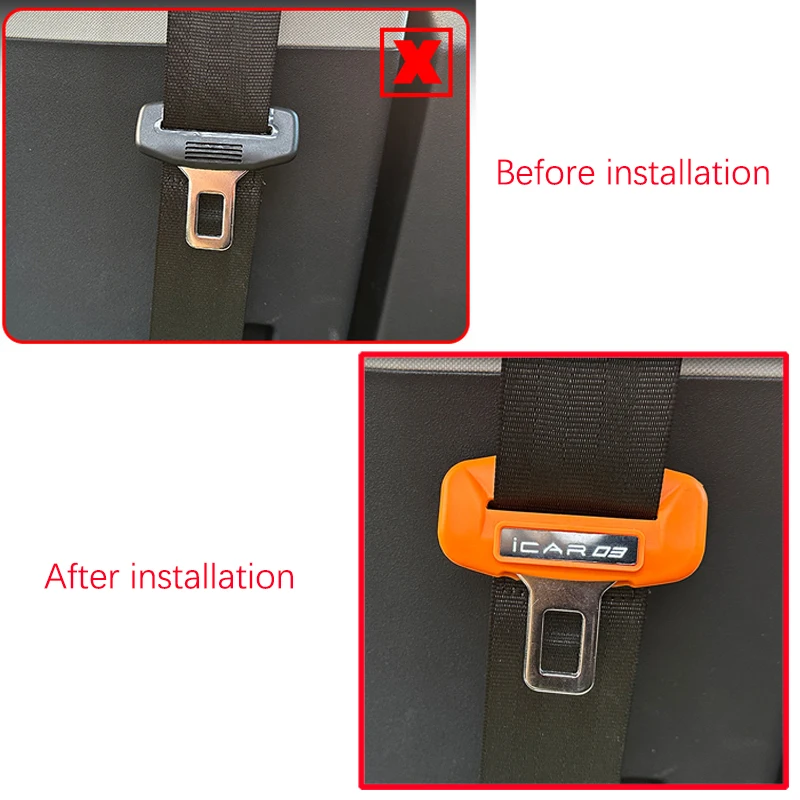 Chery Icar 03 Jaeco 6 J6 2023 2024 EV 벨트 클립, 자동차 부품, 자동차 개조 부품