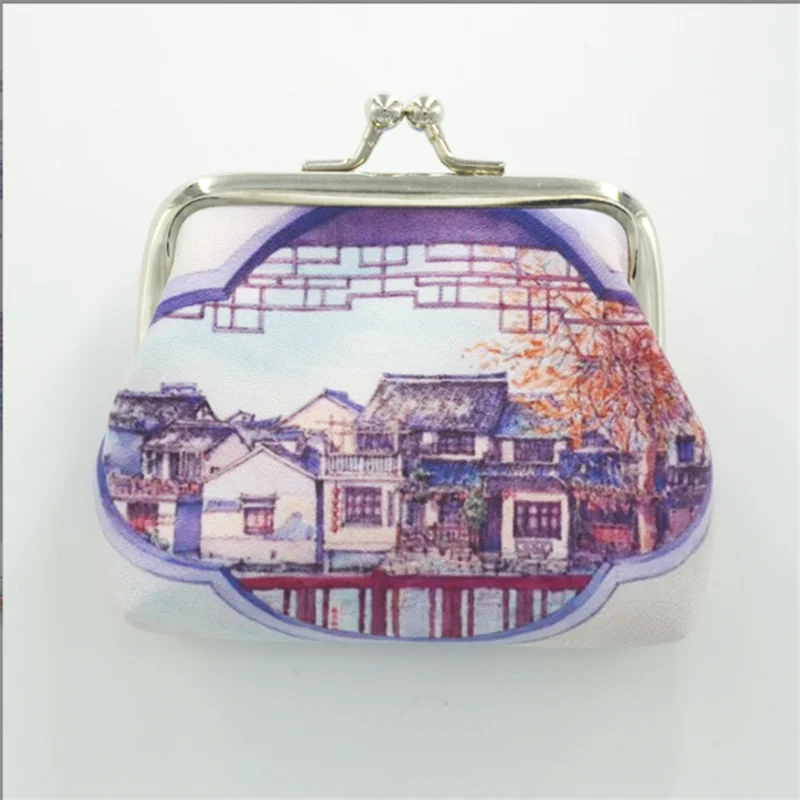 Chinese Ink Painting Wallet, Chinese Accessories, Women