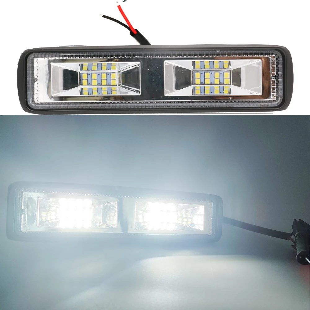 알루미늄 합금 LED 작업 전조등, 자동차 깜박이는 안개등, 12-24V