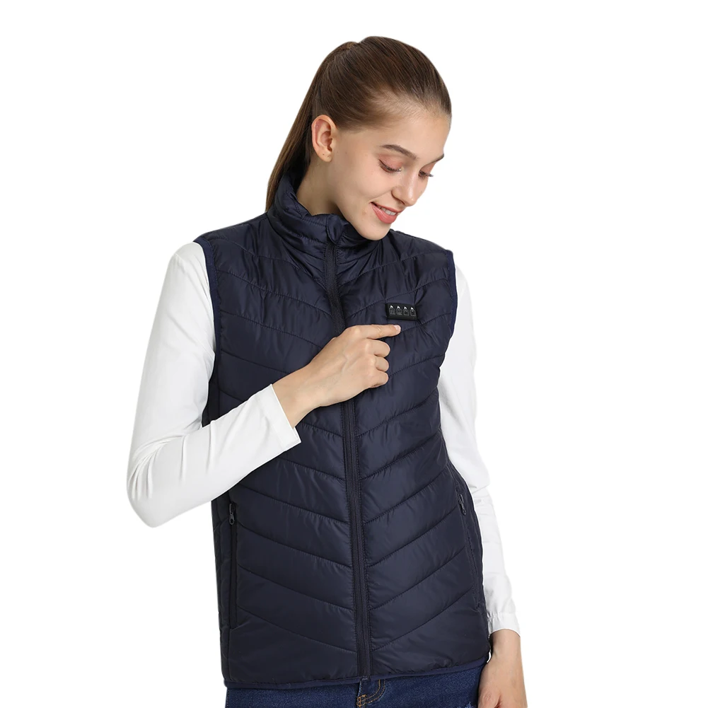Men/Women USB Infrared 17 Heating Areas Vest Jacket Men Winter Electric Heated Vest Waistcoat For Sports Hiking Oversized