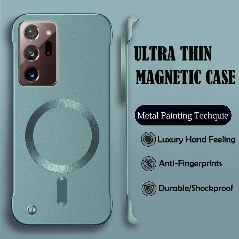 Luxury Magnetic Wireless Charging Phone Case - Premium Hard Protective Cover