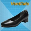 Comfort Middle Heel Genuine Cowhide Shoes For Waiter Airline Stewardess Crew Shopping Trainman Attendant Office Worker 1