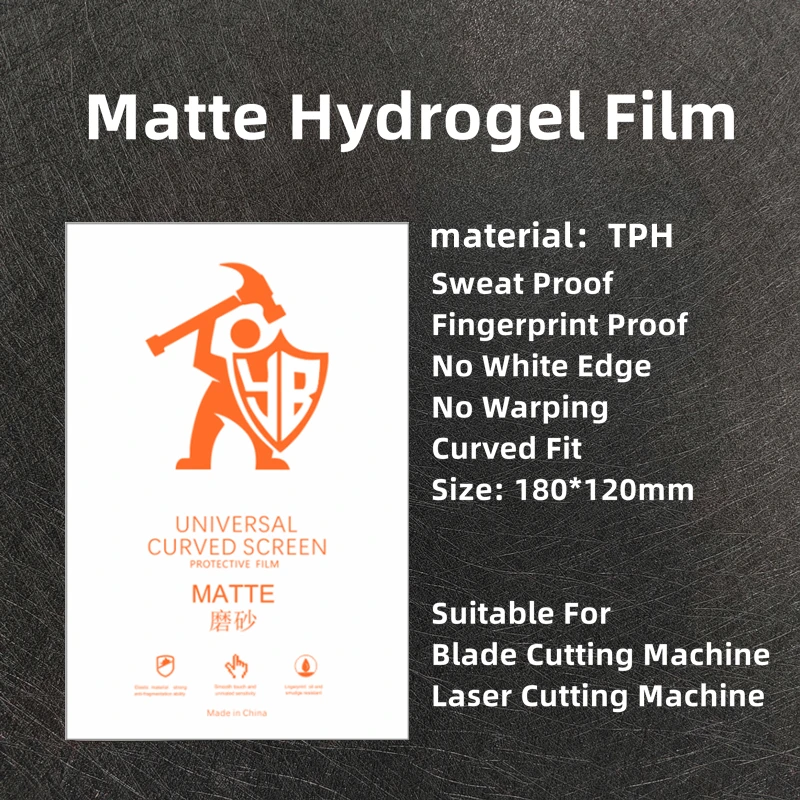 50PCS TPU Flexible Hydrogel Film Universal Straight Curved Screen Protector Film Cut Machine Mobile Phone Screen Protective Film