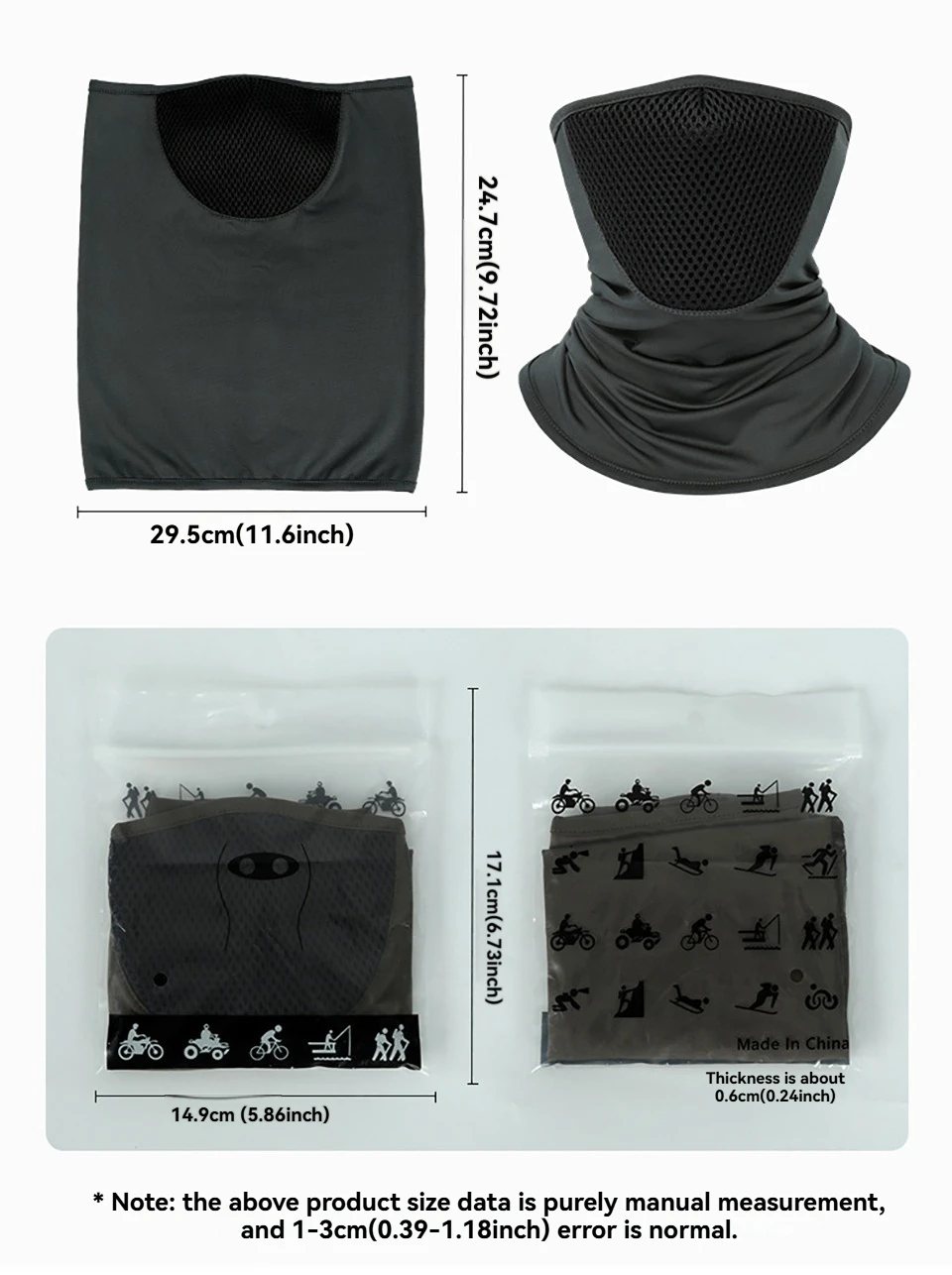 Sonnenschutz-Gesichtsmaske zum Radfahren, atmungsaktives Netz, schweißabsorbierend, schnell trocknend, kühlend, Wandern, Gesichtsbandana, Motorrad, Angeln, Gesichtsbedeckung – Detail 8
