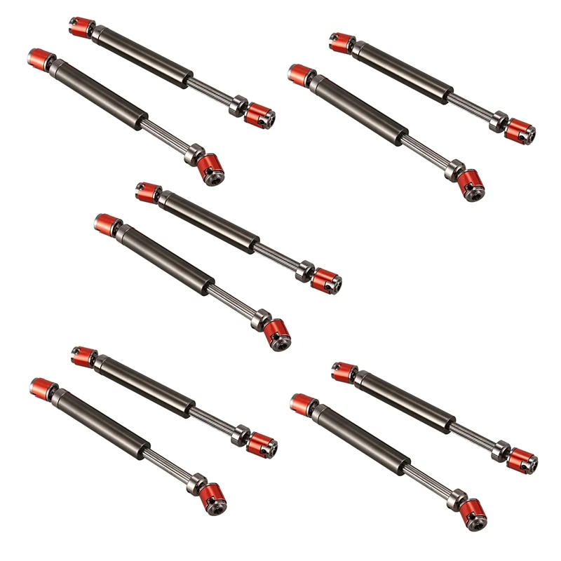 6PCS Metal CVD Drive Shaft 110-140Mm For 1/10 RC Rock Crawler Axial SCX10 90046 |