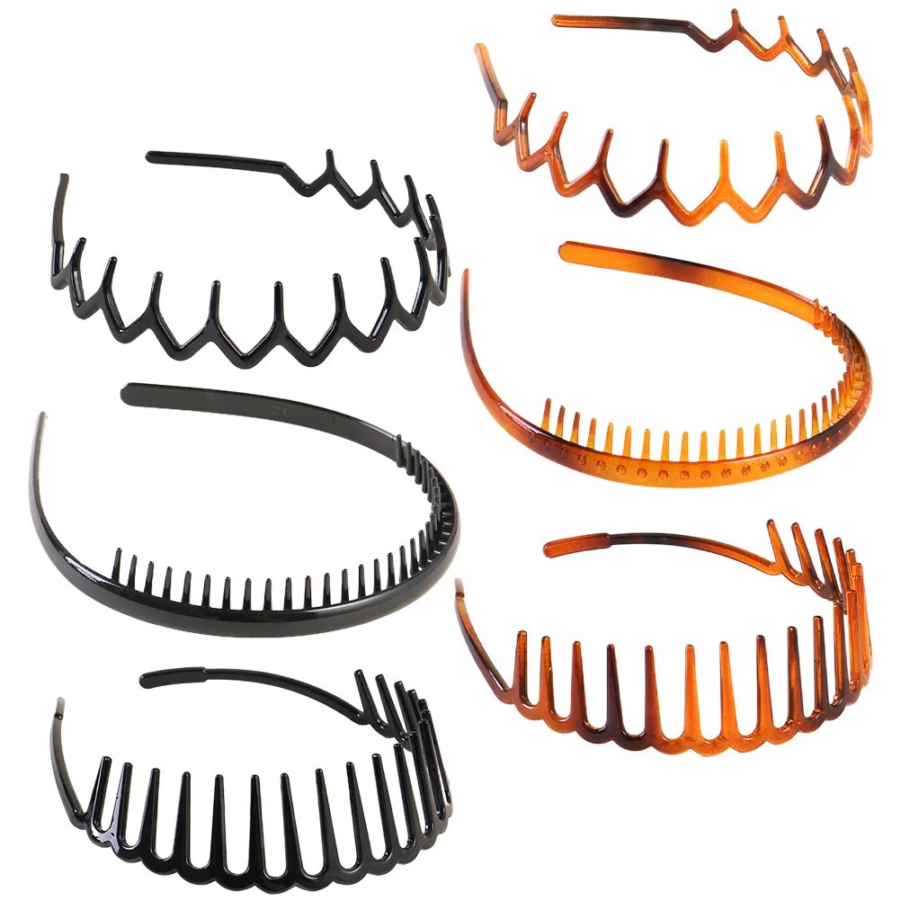 Makeup Headband Headbands for Girls Wavy Hair Hoops Fashion Bandana Plastic Fitness Clips 3