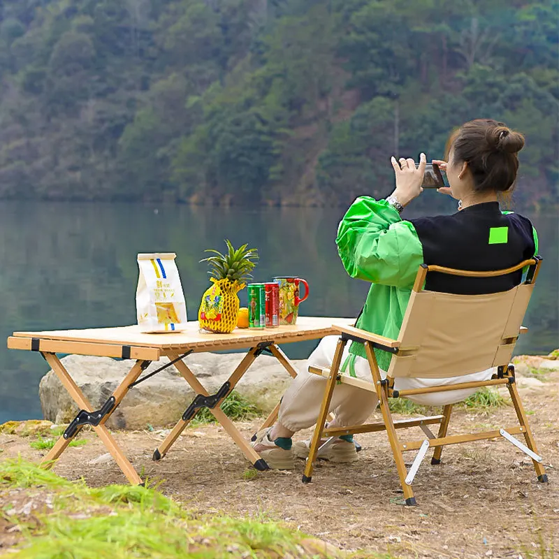 

Portable Natural Outdoor Folding Seat Sketch Camping Ultra Light Picnic Fishing Chair