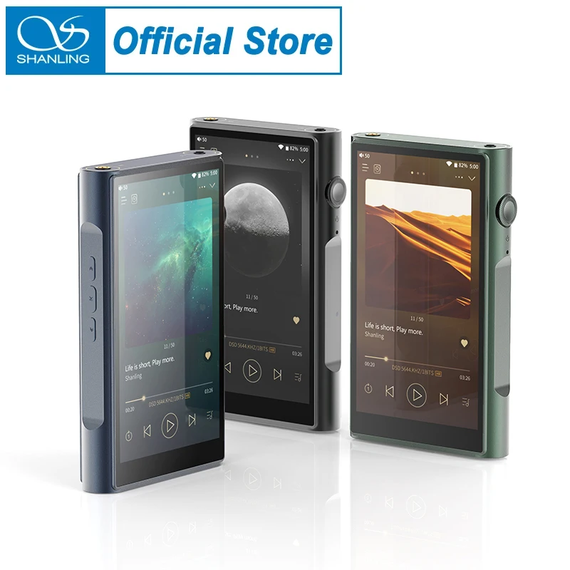 SHANLING-REPRODUCTOR de música MP3 portátil, Ultra hi-res M6, HIFI, 4 AK4493SEQ, Android 10 abierto, Bluetooth 5,0, LDAC PCM768, DSD512, 3,5 MM, 4,4 MM