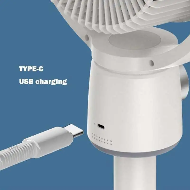 مروحة دوران الهواء الكهربائية الصامتة ، شحن USB في...