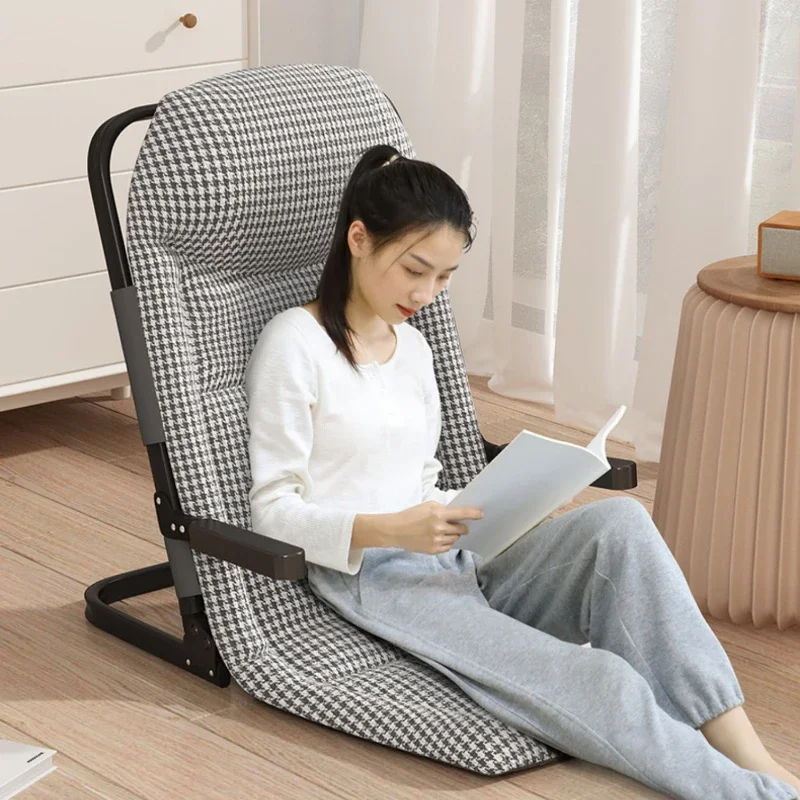 

Lazy Sofa Tatami Bed Backrest Chair-Single Folding Recliner Ideal for Student Dormitory Bedroom and Bay Window Areas