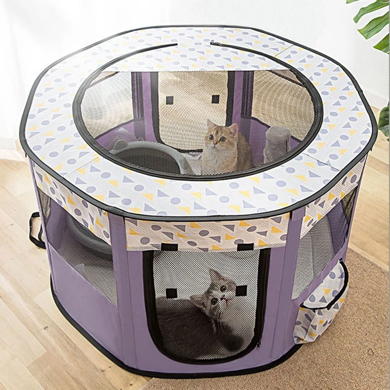 

New Cat Delivery Room Detachable Summer Pet Tent Outdoor Dog Bed Folding Dog Fance Cat Nest Dog Enclosure Cage for Cats Dogs