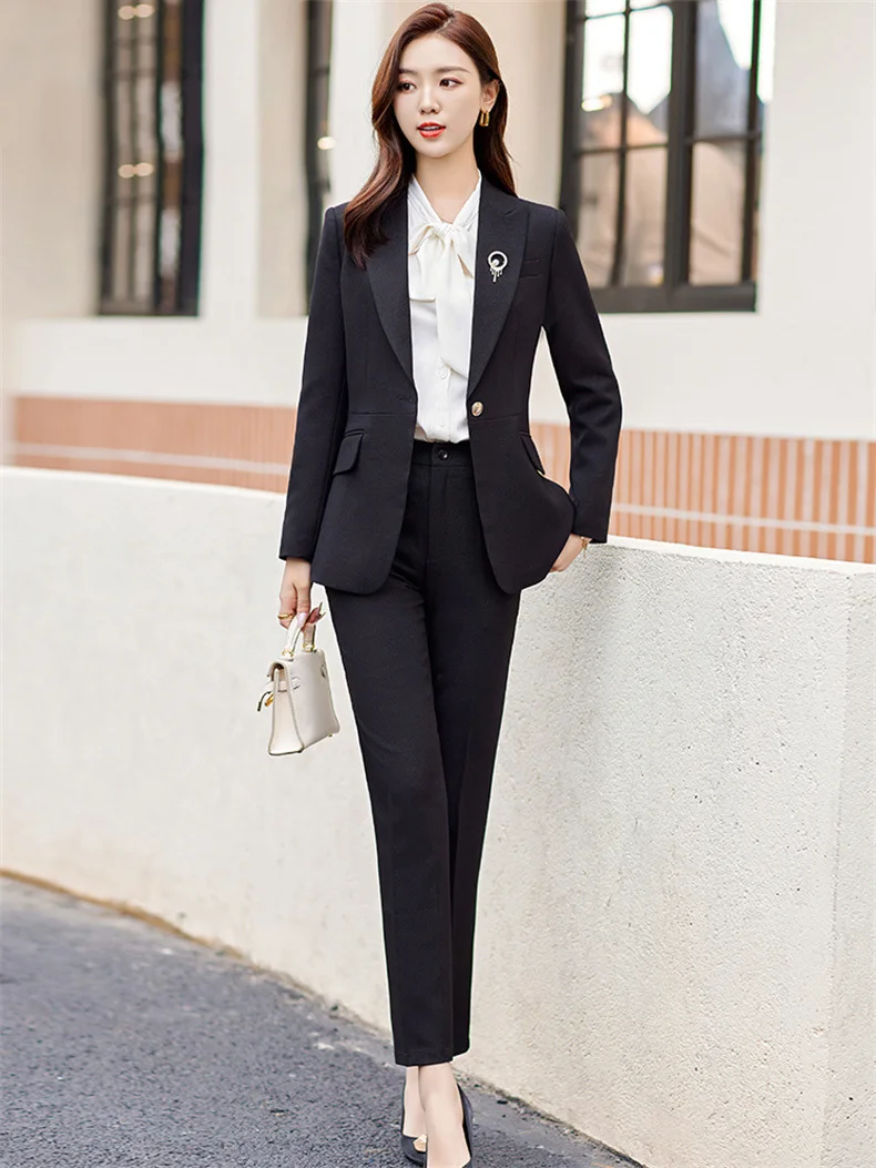 Newest Arrival Spring Women Business Suits with Pants and