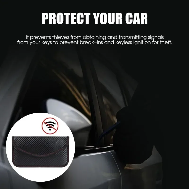 Premium Car Key Signal Shielding Faraday Pouch