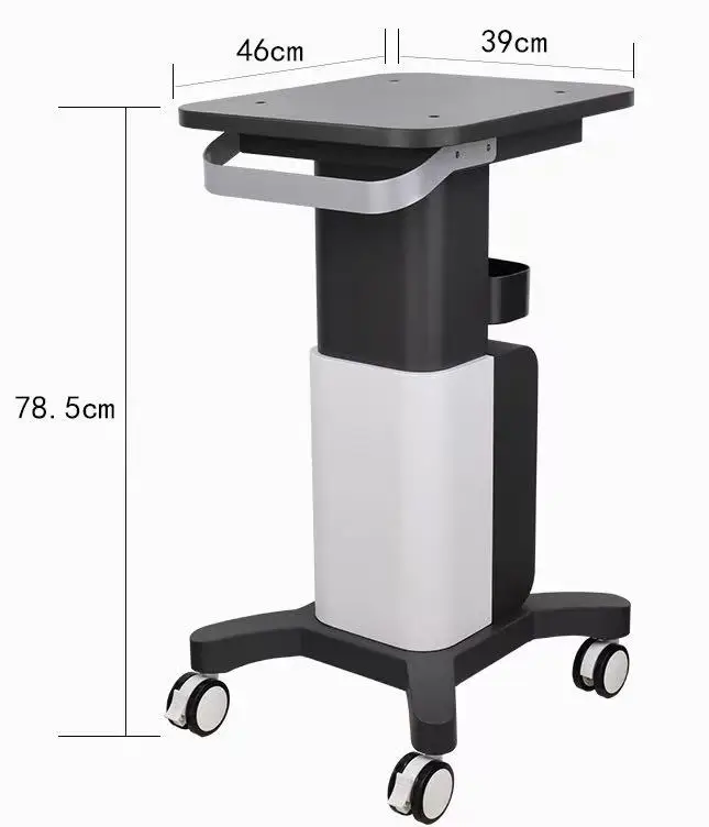 Professional Medical Trolley With Silent Wheels Portable Mobile Ultrasound Dental Rolling Cart Equipment Storage For Spa Salon