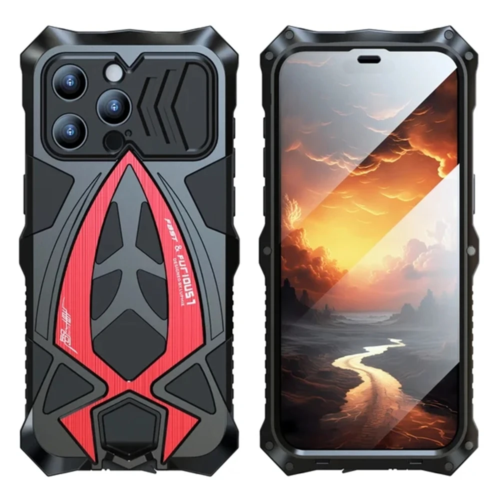 Shockproof Armor Metal Cases For iPhone 13 14 15 Pro Max All Inclusive Protective Cover For Samsung Galaxy S23 S22 S24 Ultra