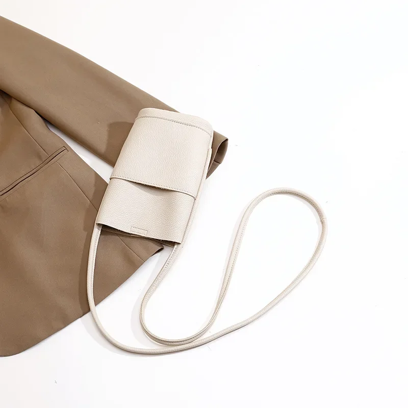 Women Pu Leather Mobile Phone Bag Minimalist Casual Crossbody Bag Fashion Versatile Waterproof Shoulder Bag Pure Color Tote Bags 10