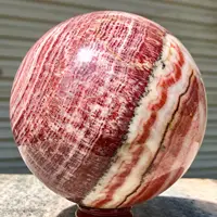 Natural Rhodochrosite Ball Quartz Crystal Sphere Mineral Healing 1
