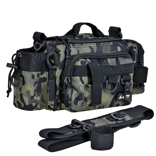 Fishing Bag Organizer Multifunctional Waterproof Oxford Cloth Single  Shoulder Tackle Bags Fishing Gear Accessories - AliExpress