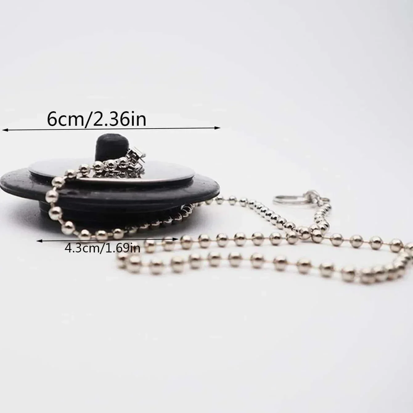 Rubber Sink Strainer Stopper Bathroom Use Stainless Steel