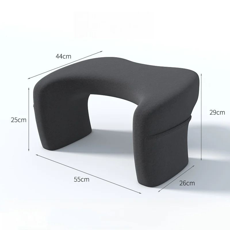 Memory Foam Pillow For Bed Reading Gaming Office Ergonomic Support Portable Knee Travel Pillow Adjustable Height Anti-Snoring 6