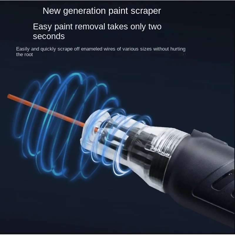 Newest Version 12V Cordless Electric Enameled Wire Stripper Enameled Stripping Enameled Copper Wire with Battery and Charger 2