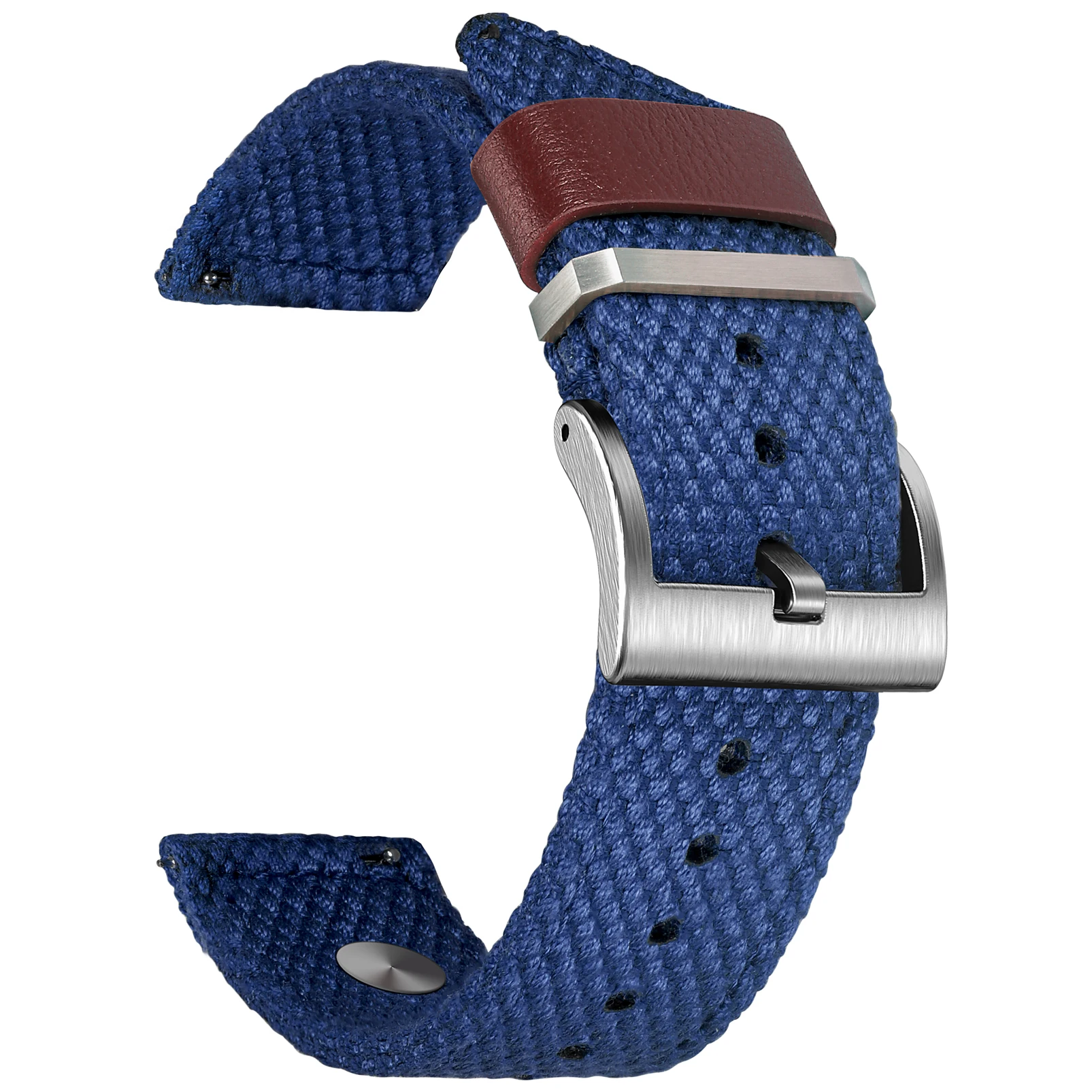 Hemsut Vintage-Style Quick Release Military Canvas Watch Band