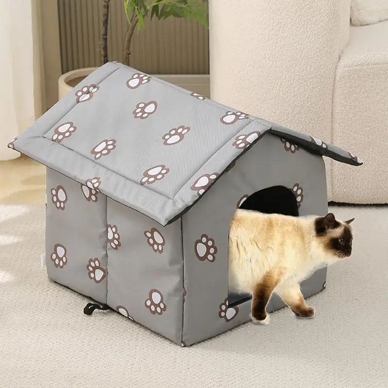 Maison Pour Chat Extérieur Hiver, Niche Chat, Chien, Niches À Extérieur